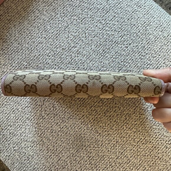 Gucci Canvas Signature Lilac Purple Long Wallet 231099-2149 - Picture 7 of 14